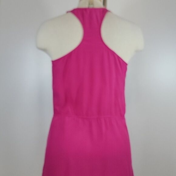 PARKER Pink Silk Halter Mini Dress size XS - Picture 4 of 8